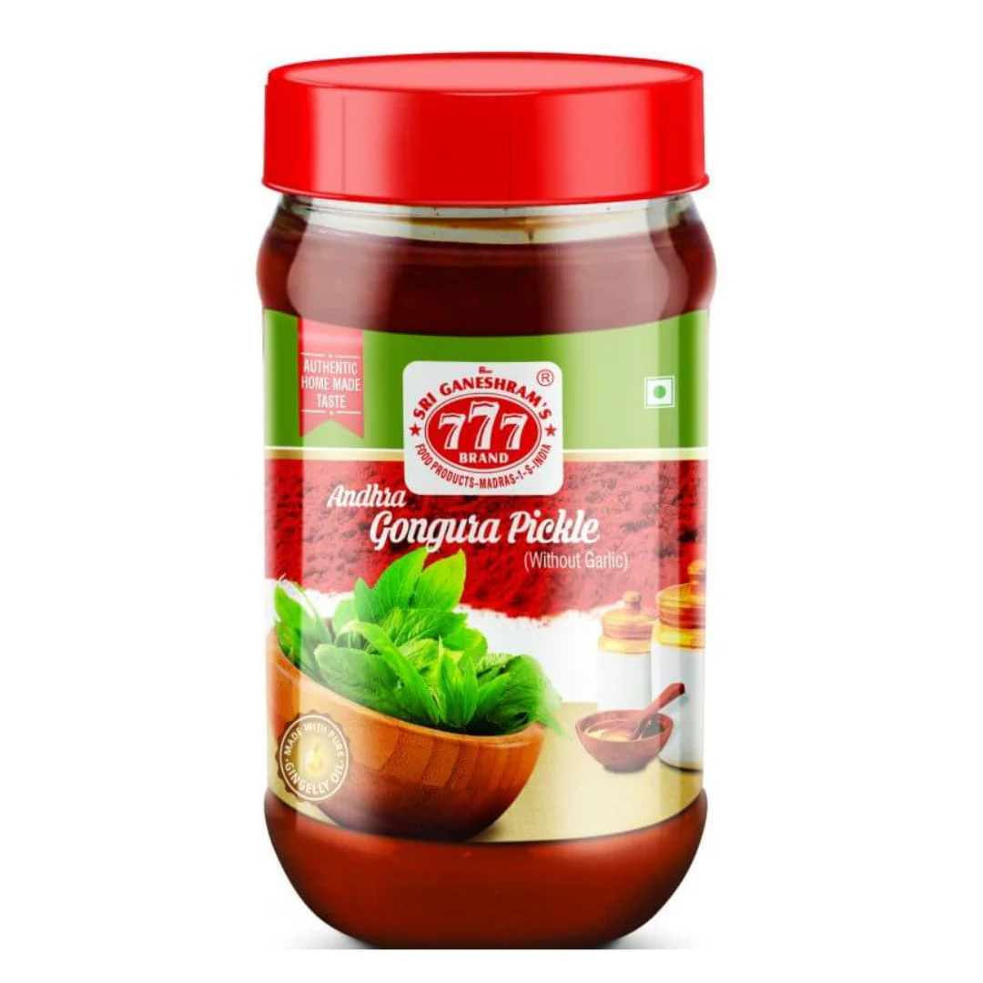 777 Andhra Gongura Pickle 300gr x 6 pack