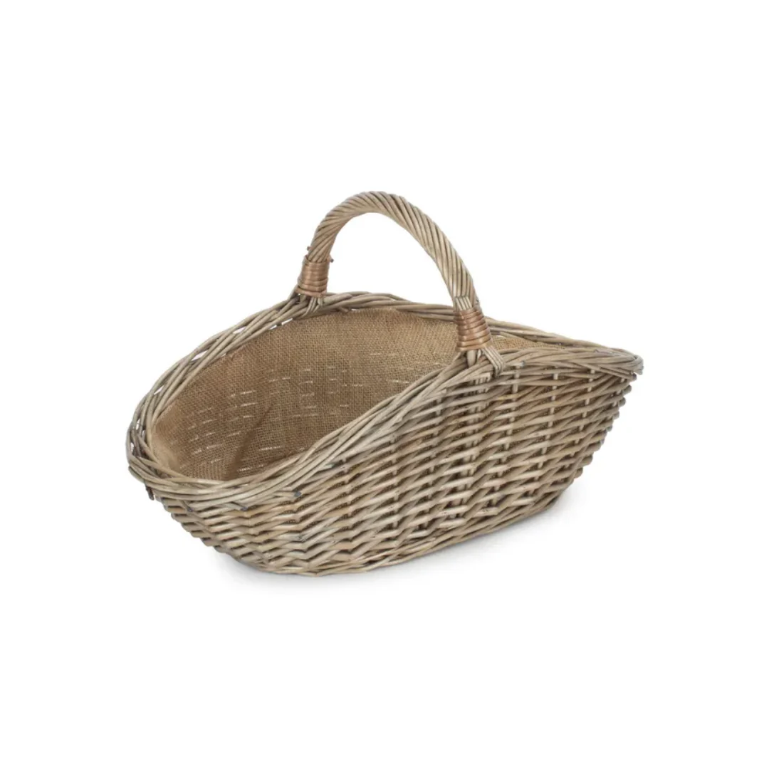 Large Antique Wash Harvesting Basket