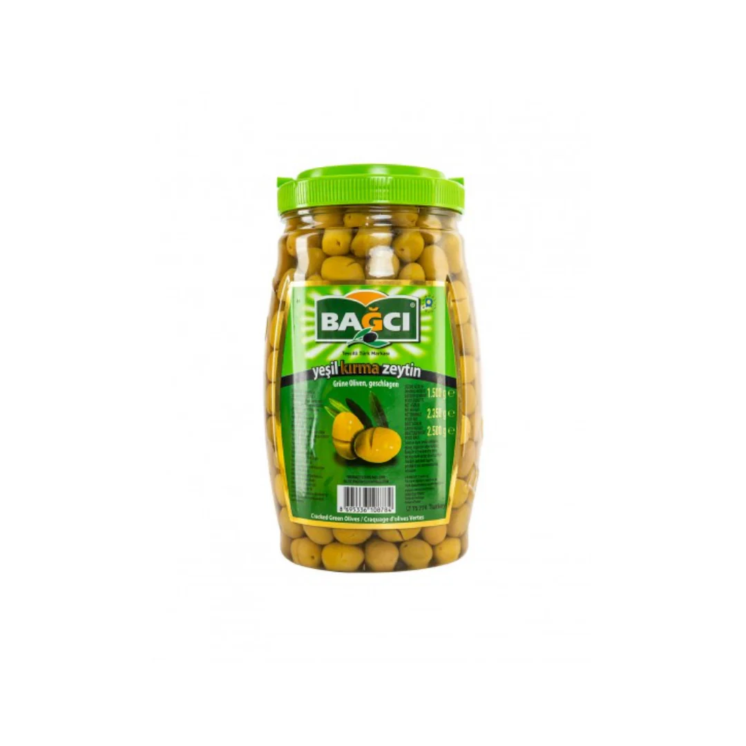 Bagci Green Olives Cracked (Kirma) 1.5Kg