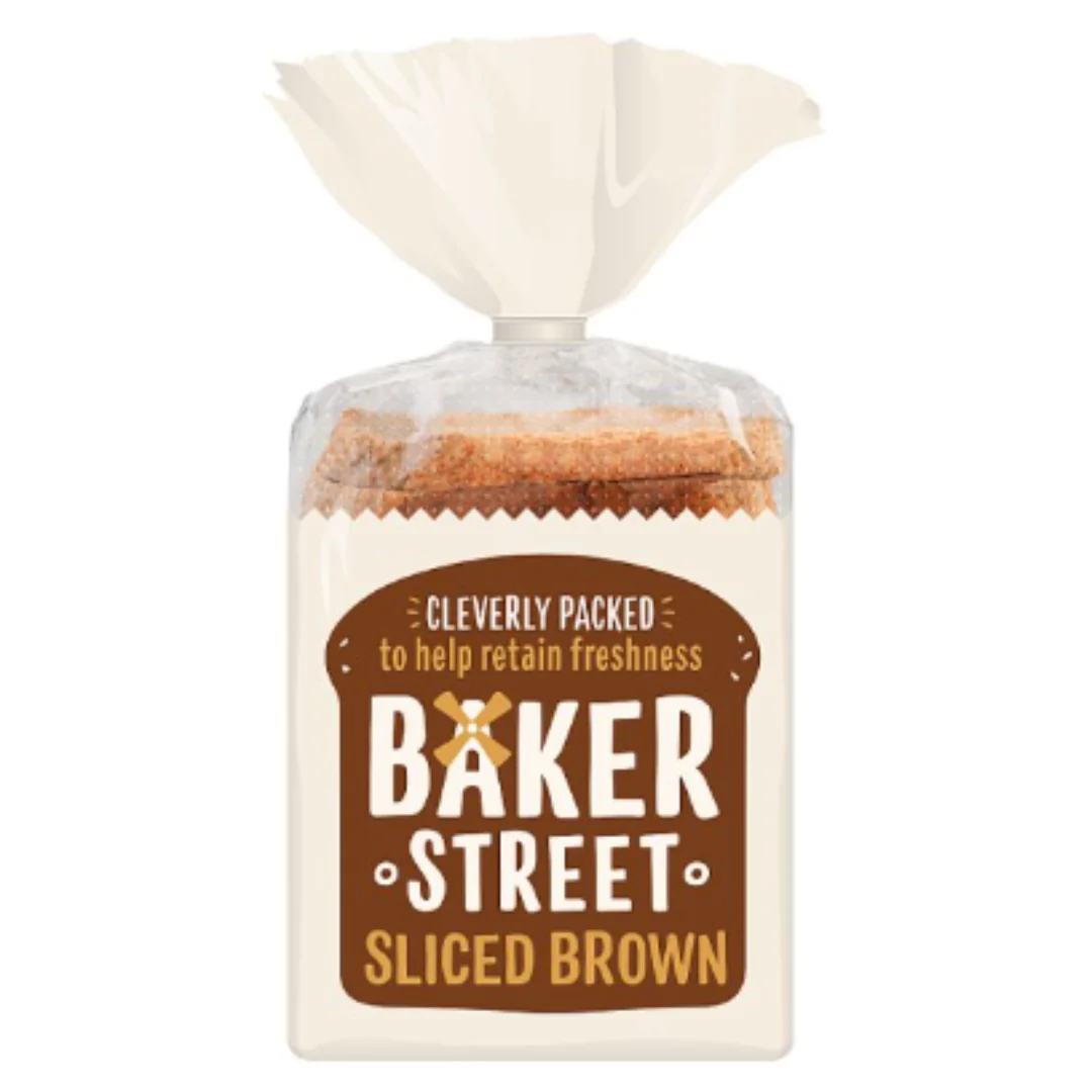 Baker Street Sliced Brown Bread 600g x Case of 1