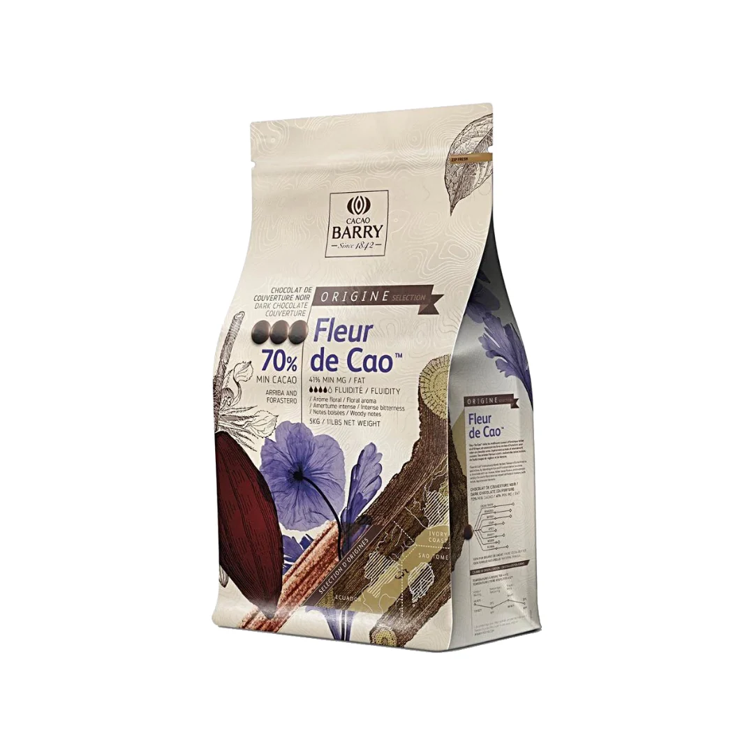 Barry Fleur De Cao Choc Pistoles 70% 5kg