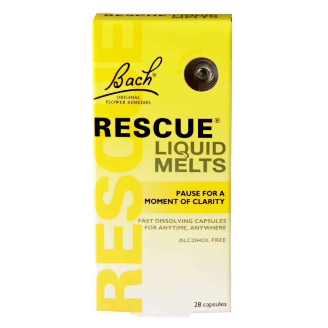 Bach Original Flower Remedies Rescue Night Liquid Melts 28 Capsules