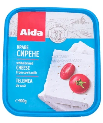 6x Aida White Cow Cheese 900g