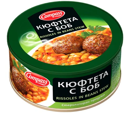 24x Compass Rissoles In Beans Stew 300g