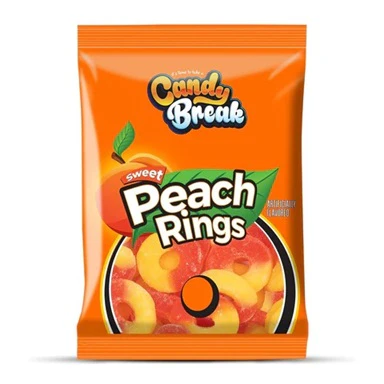 12x American Candy Break Peach Rings 113gr (Halal)