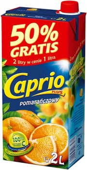 6x Caprio Orange Drink 2lt Carton