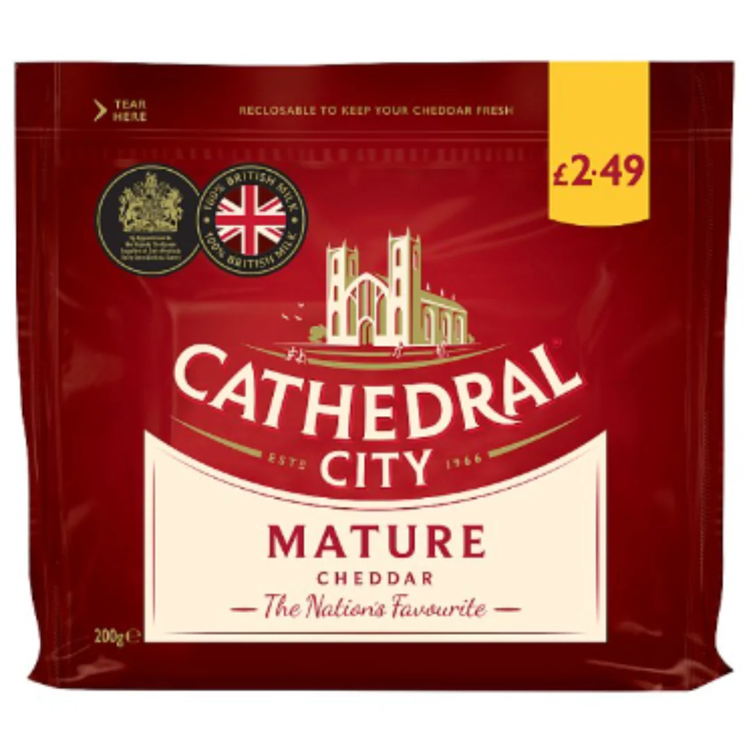 Cathedral City Extra Mature Cheddar Cheese 200g x 6