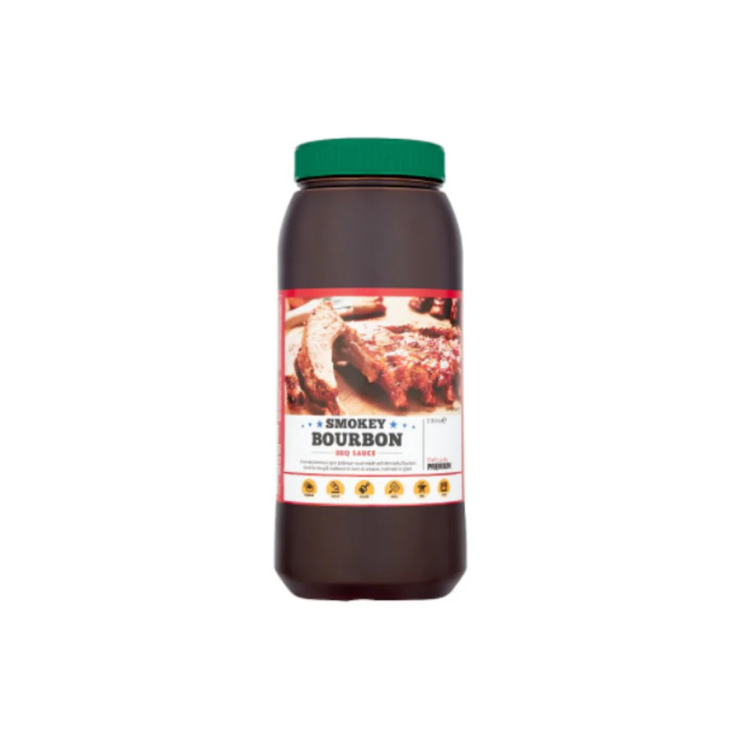 Chef's Larder Premium Smokey Bourbon BBQ Sauce 2.15 Litres x 4