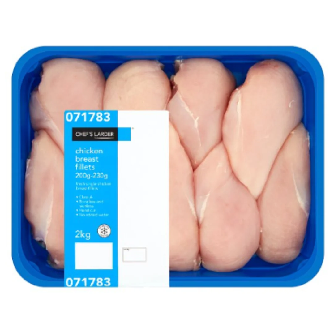 Chef's Larder Chicken Breast Fillets 200g-230g 2kg x 1 Pack