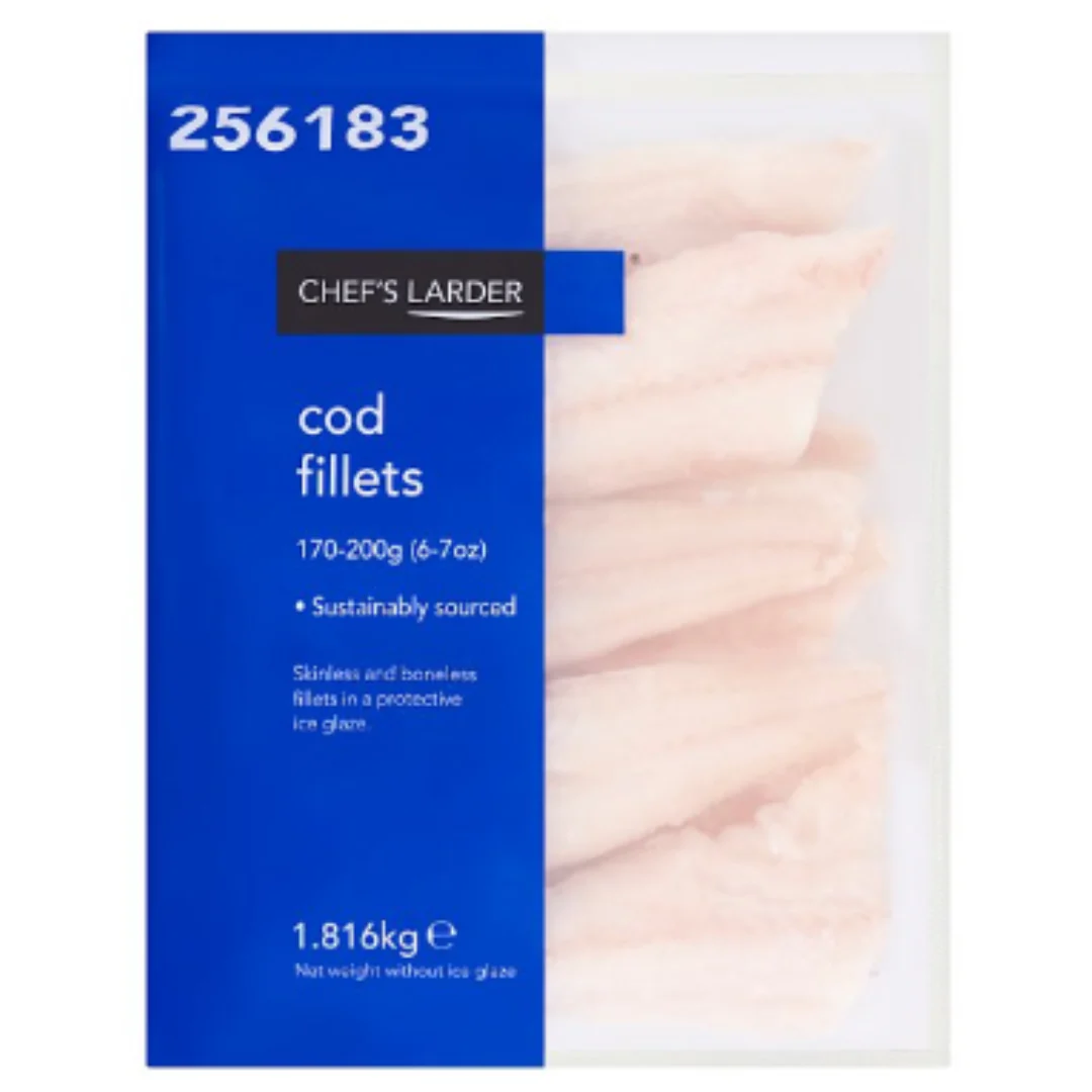 Chef's Larder Cod Fillets 1.816kg x 1 Pack