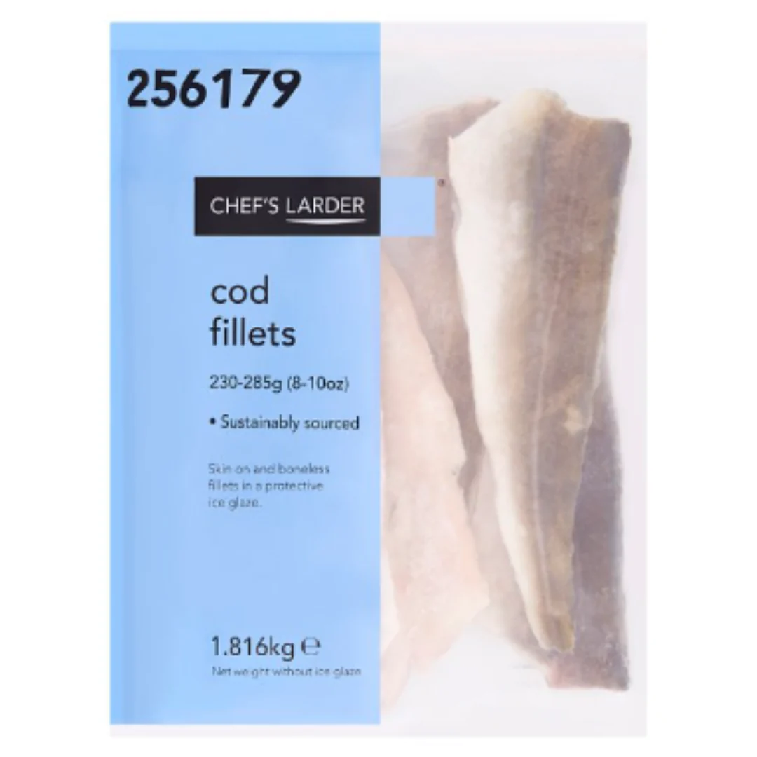 Chef's Larder Cod Fillets 1.816kg x 6 Packs