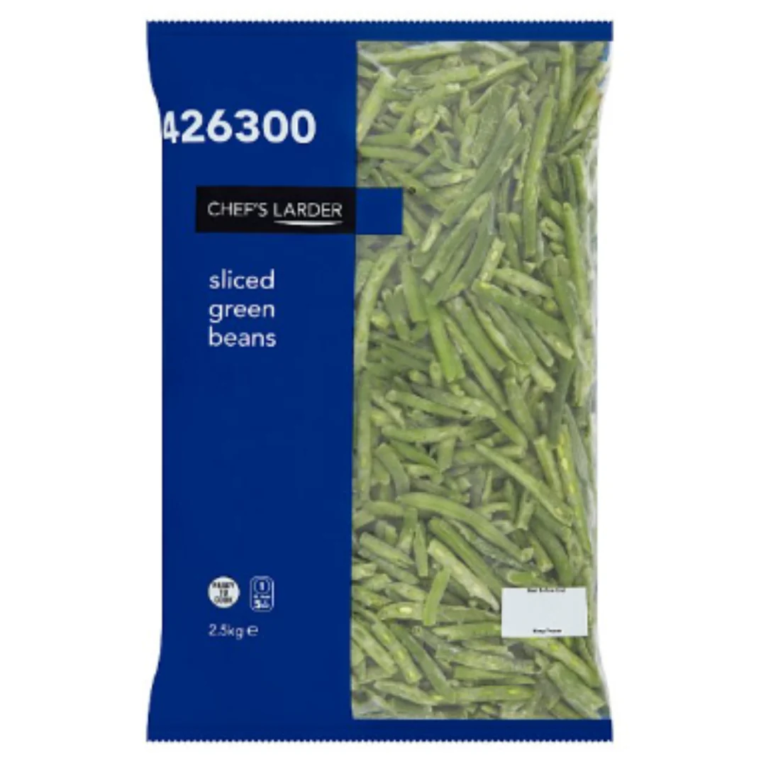 Chef's Larder Sliced Green Beans 2.5kg x 6 Packs