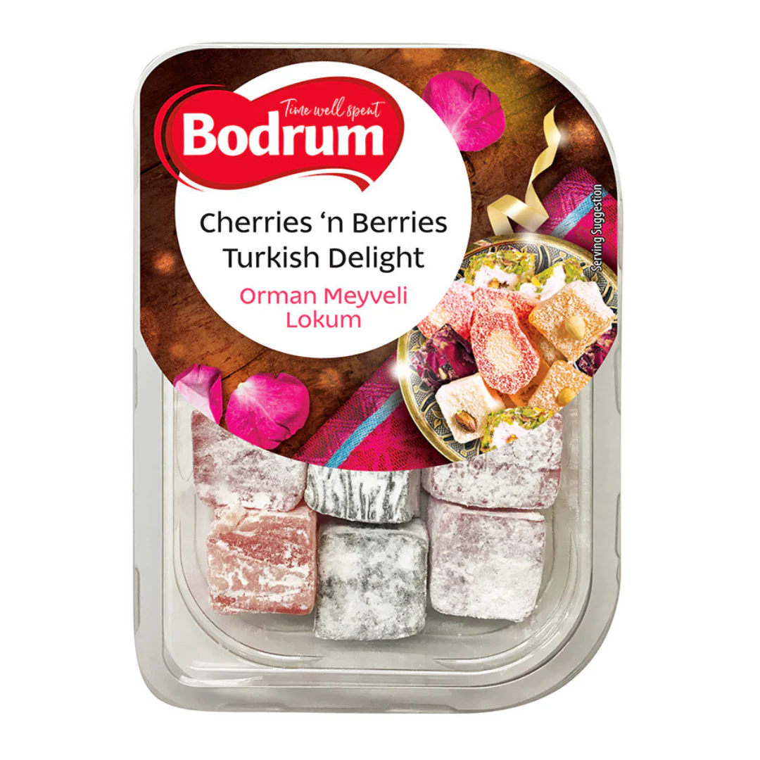 Bodrum Cherries ‘n Berries Turkish Delight 200gr