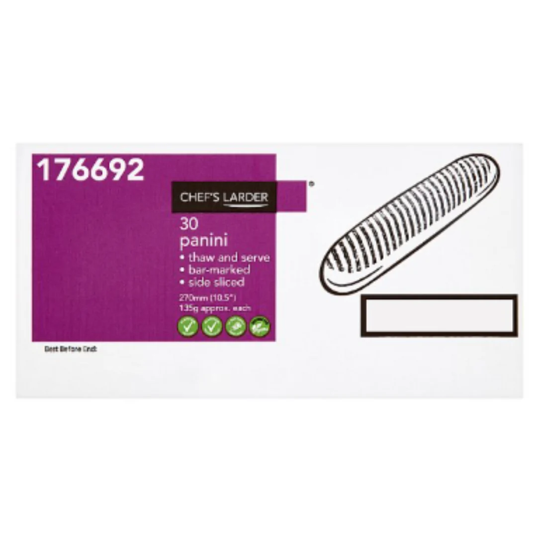 Chef's Larder 30 Panini 4kg x 1 Pack
