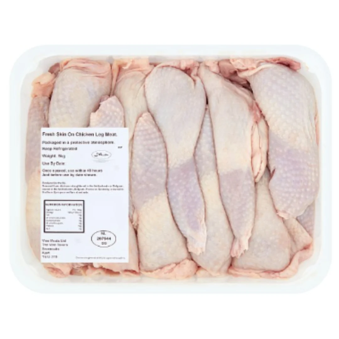 Fresh Skin On Chicken Leg Meat 5kg x 2 Packs