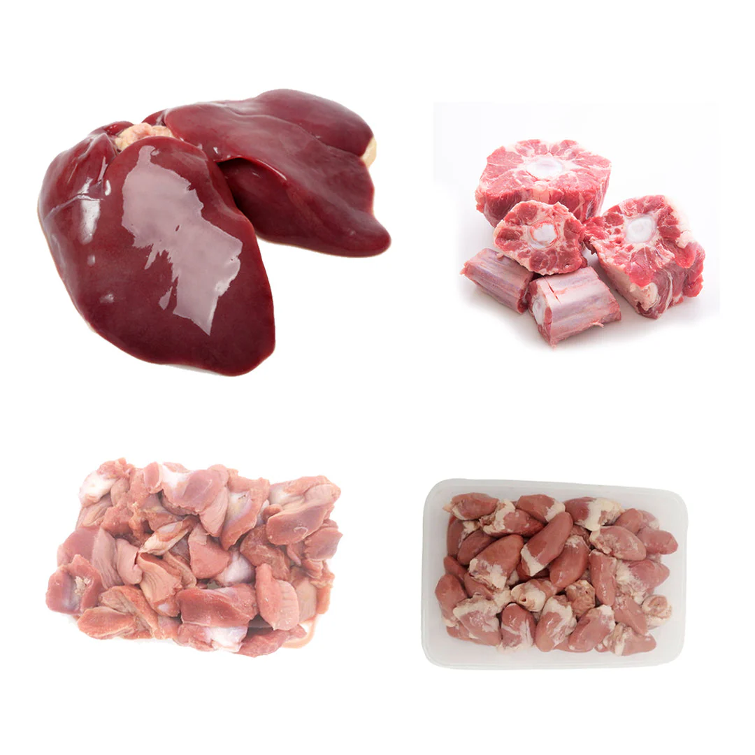 Offal Box | 4 Ingredients | chicken liver | chicken hearts | chicken gizzard | scottish oxtail