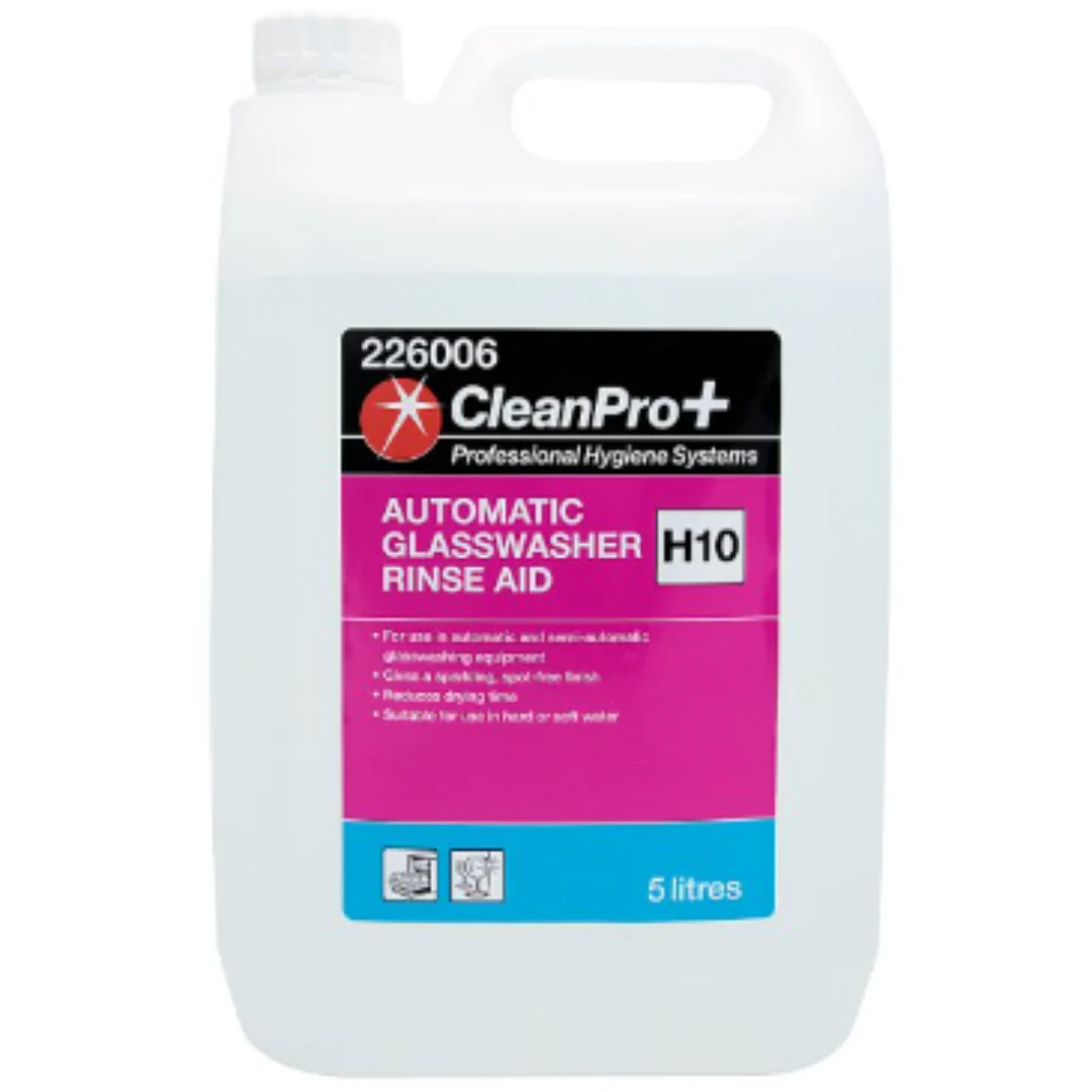 CleanPro+ Automatic Glasswasher Rinse Aid H10 5 Litres x 1