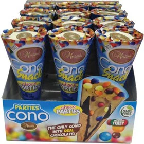 12x Cono Snack Choco Parties 25gr