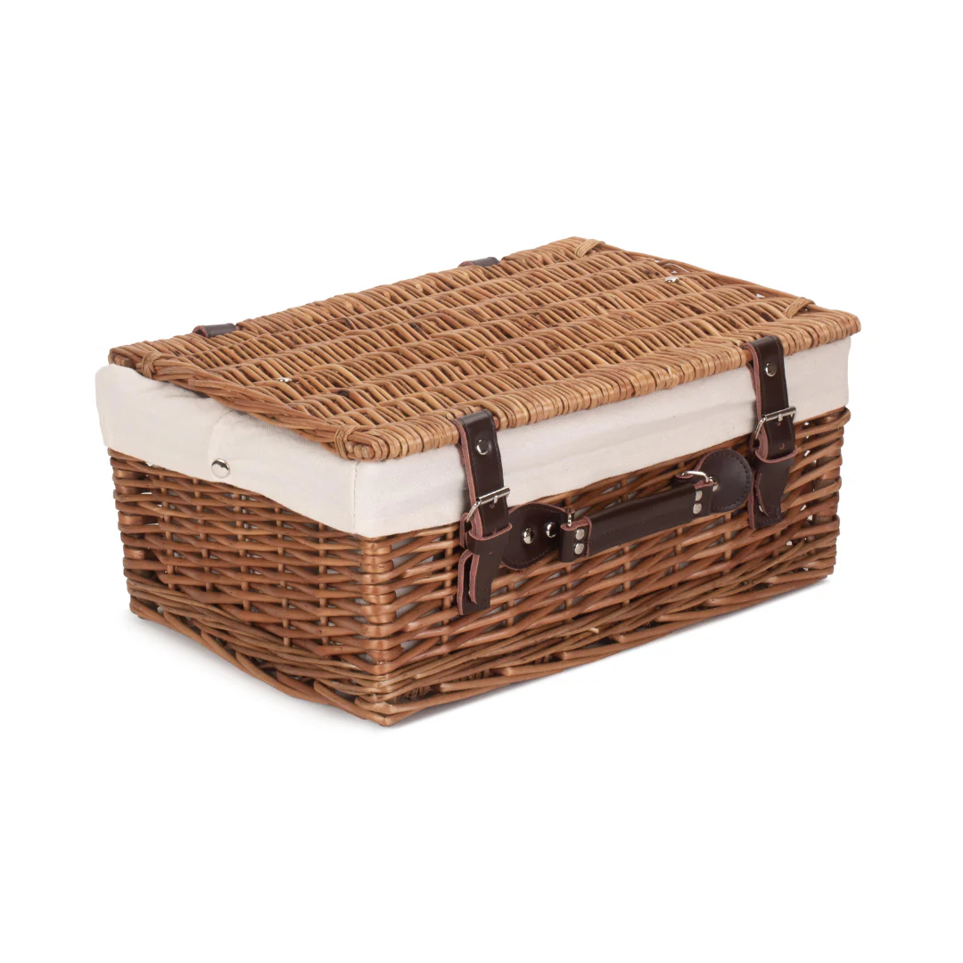 16" Double Steamed Hamper With White Lining