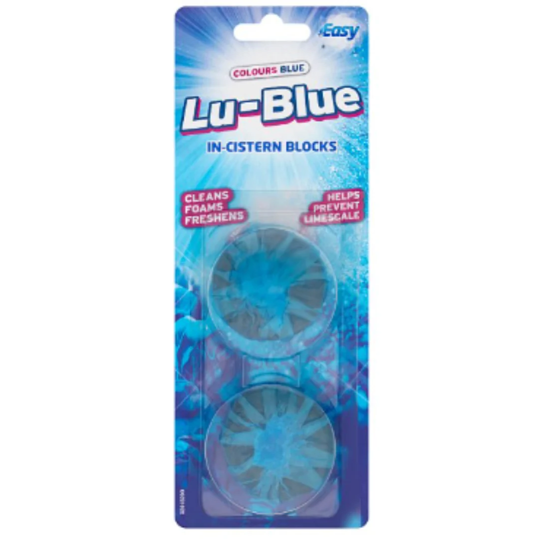 Easy Colours Blue Lu-Blue In-Cistern Blocks 2 x 38g x 12
