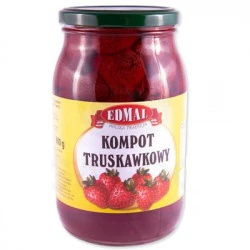 8x Edmal Kompot Truskawkowy 820g
