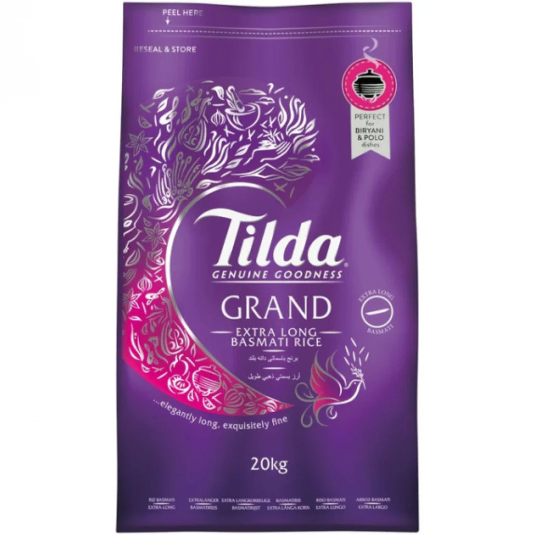 Tilda Grand Extra Long Basmati Rice 20kg