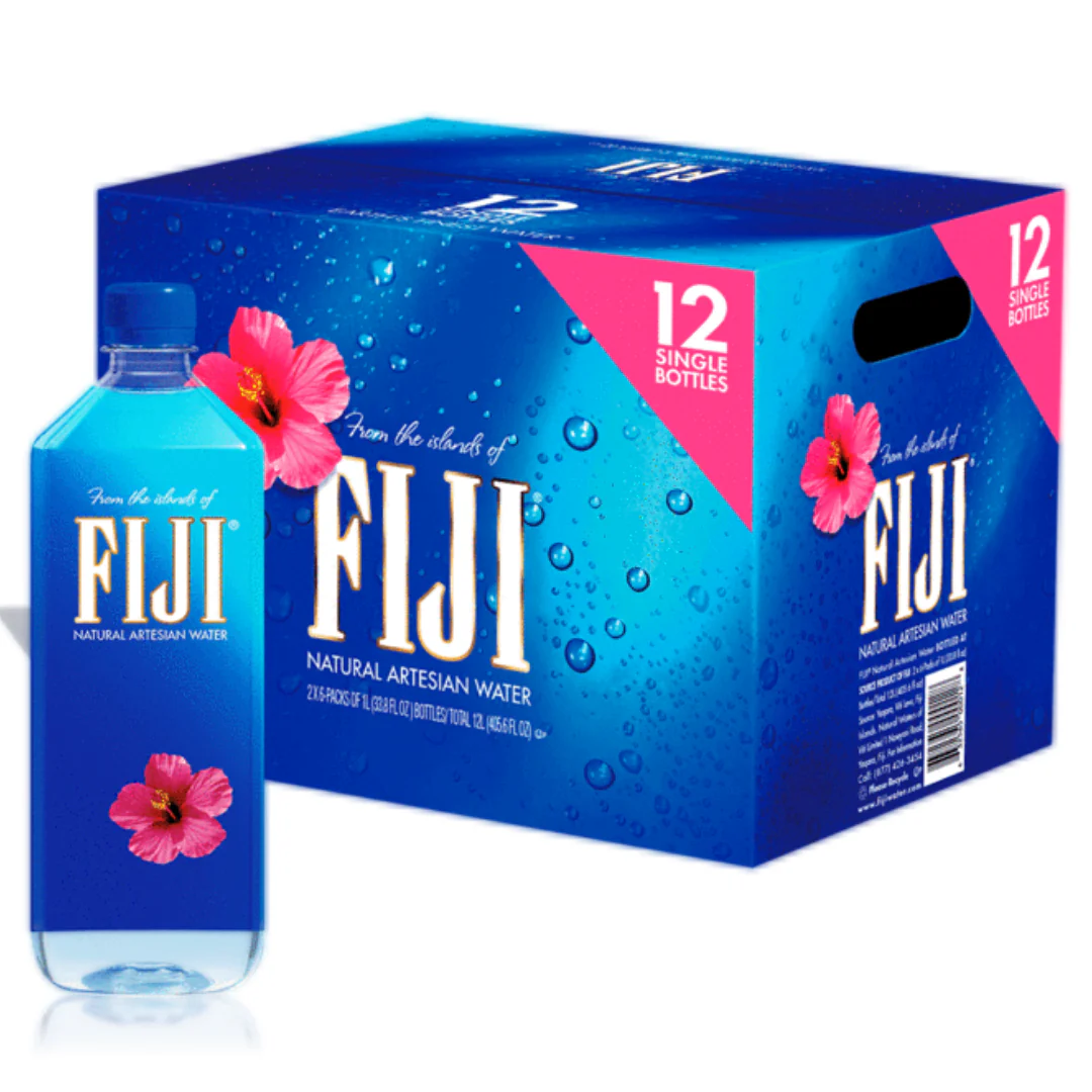 Fiji Natural Artesian Water Bottles 12 x 1 lt