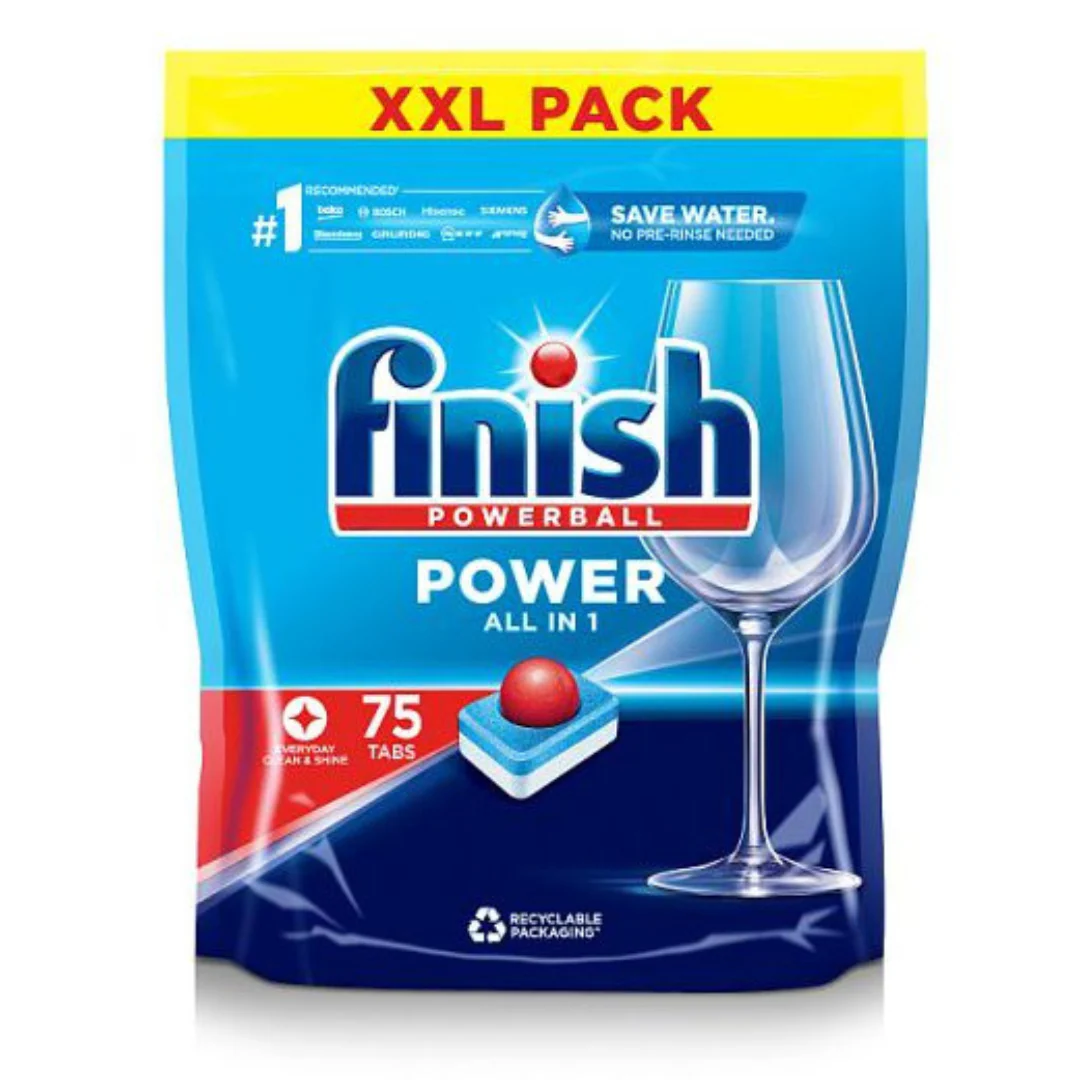 Finish All in One Dishwasher Tablets Original 75 Tablets x 4
