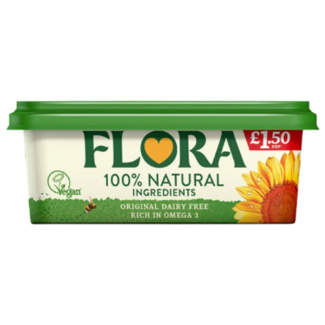 Flora 100% Natural Dairy Free Spread 250g x 8