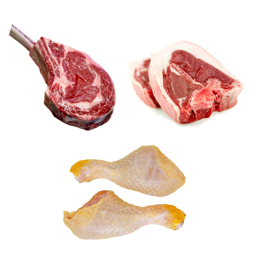 Grill Master's Delight Box | 3 Ingredients | Beef Steak | Chicken Thigh | Lam Loin Chop