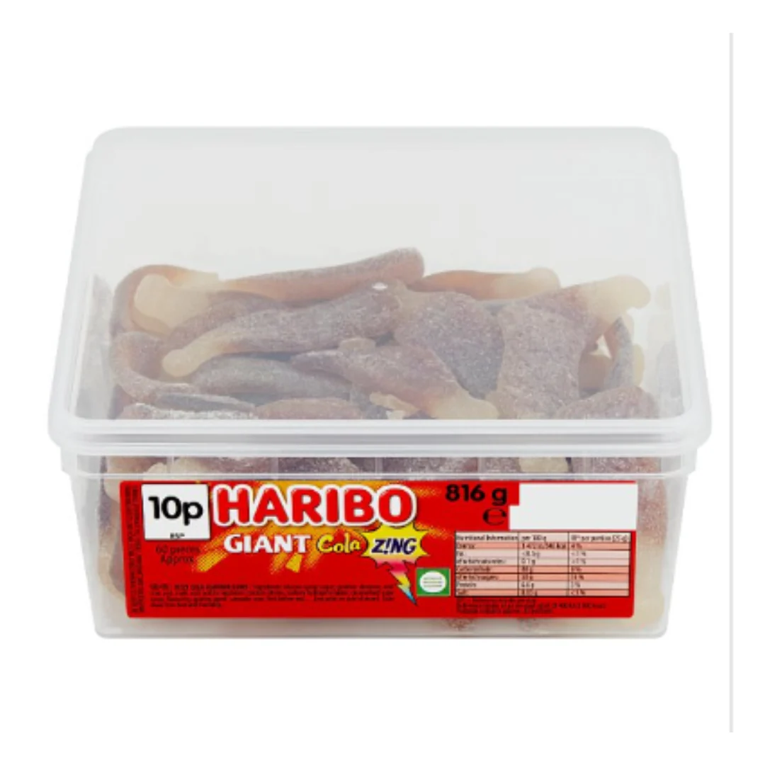 HARIBO Giant Cola Z!NG 816g x Case of 1