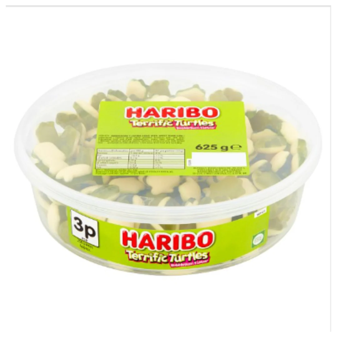 HARIBO Terrific Turtles 625g x Case of 9