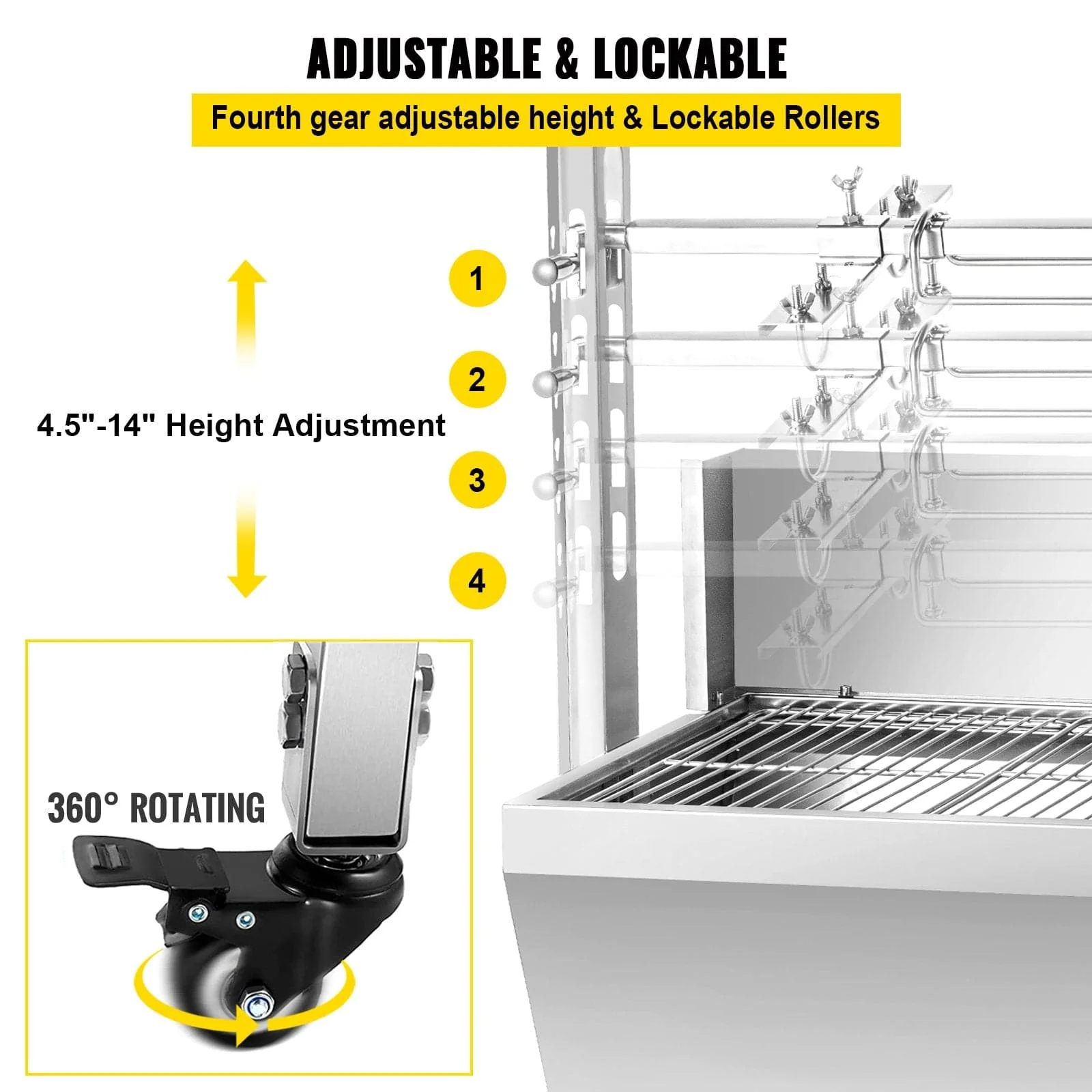 Heavy Duty BBQ Grill Rotisserie with 60kg Motor - Image 5