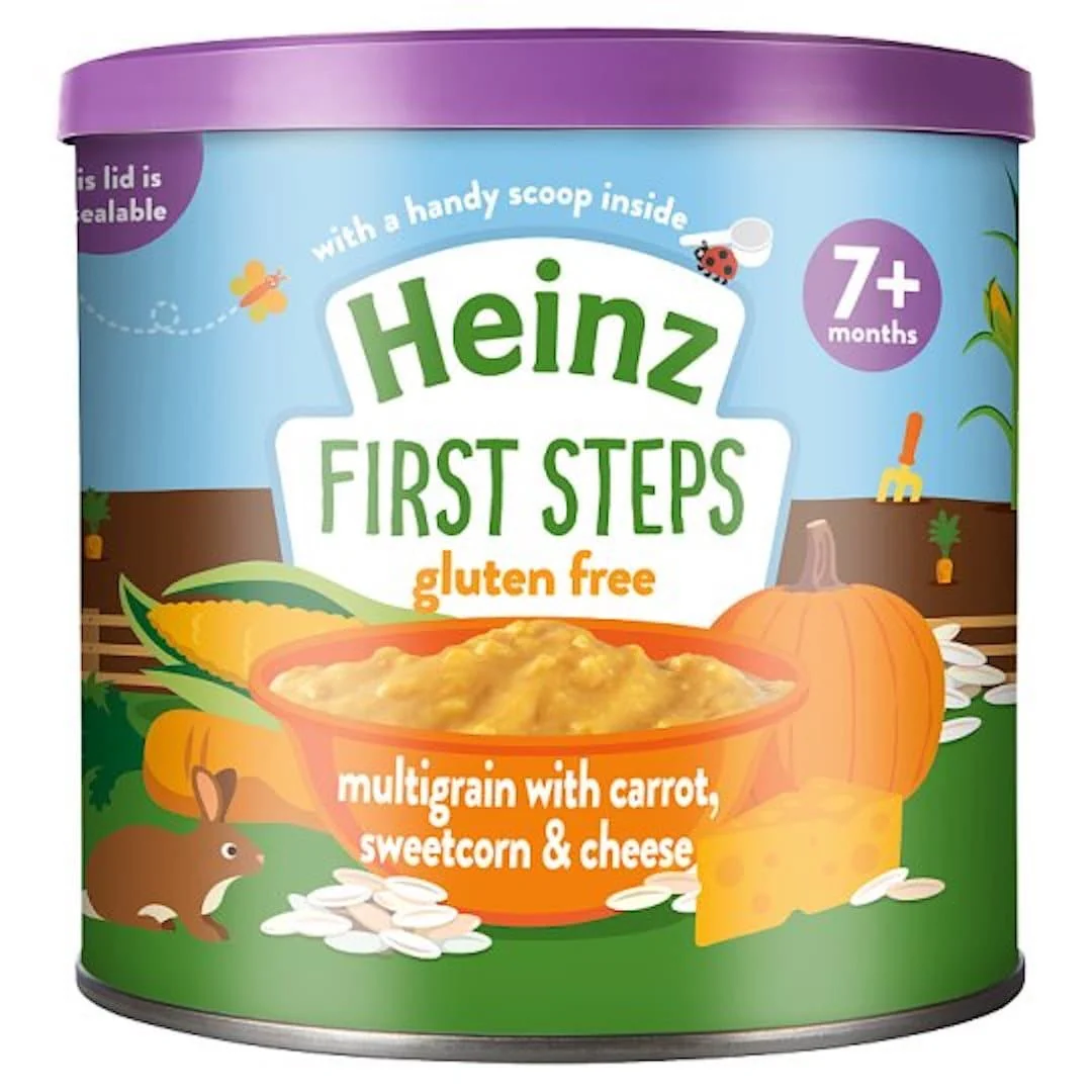 Heinz First Steps Multigrain Carrot Sweetcorn Cheese 200gr
