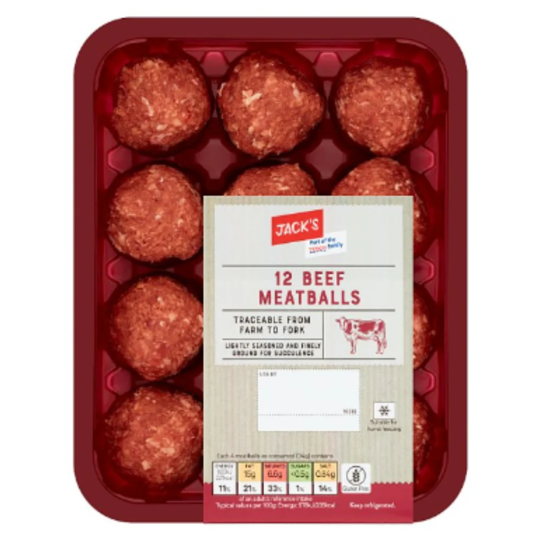Jack's 12 Beef Meatballs 336g x 1 Pack