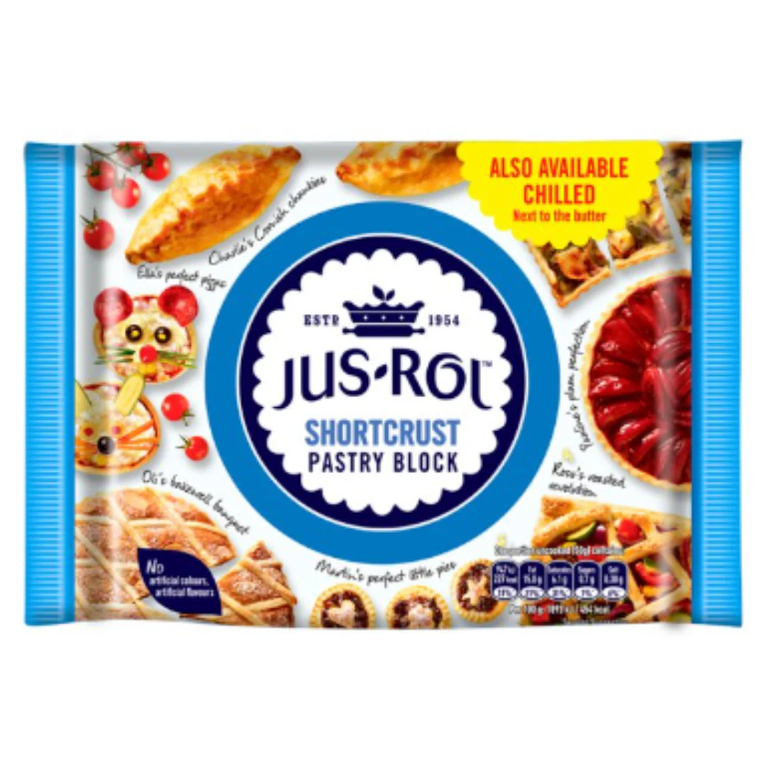 Jus-Rol Frozen Shortcrust Pastry Block 500g x 1 Pack