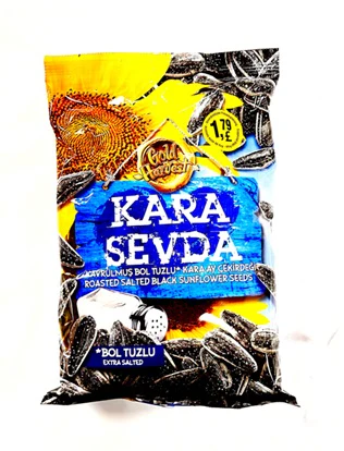 14x Kara Sevda Ext Salted Black Sunflower Seeds 250gr