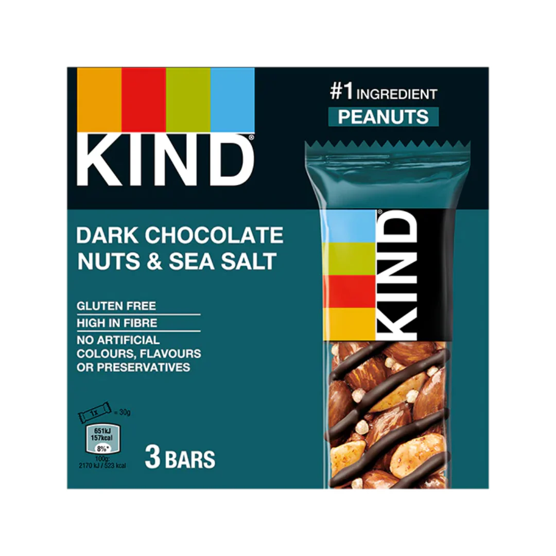 KIND Dark Chocolate, Nuts & Sea Salt Multipack 3 x 30g