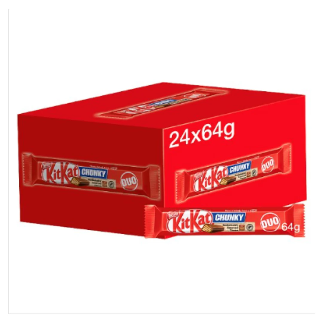 Kit Kat Chunky Milk Chocolate Duo Chocolate Bar 64g x Case of 24