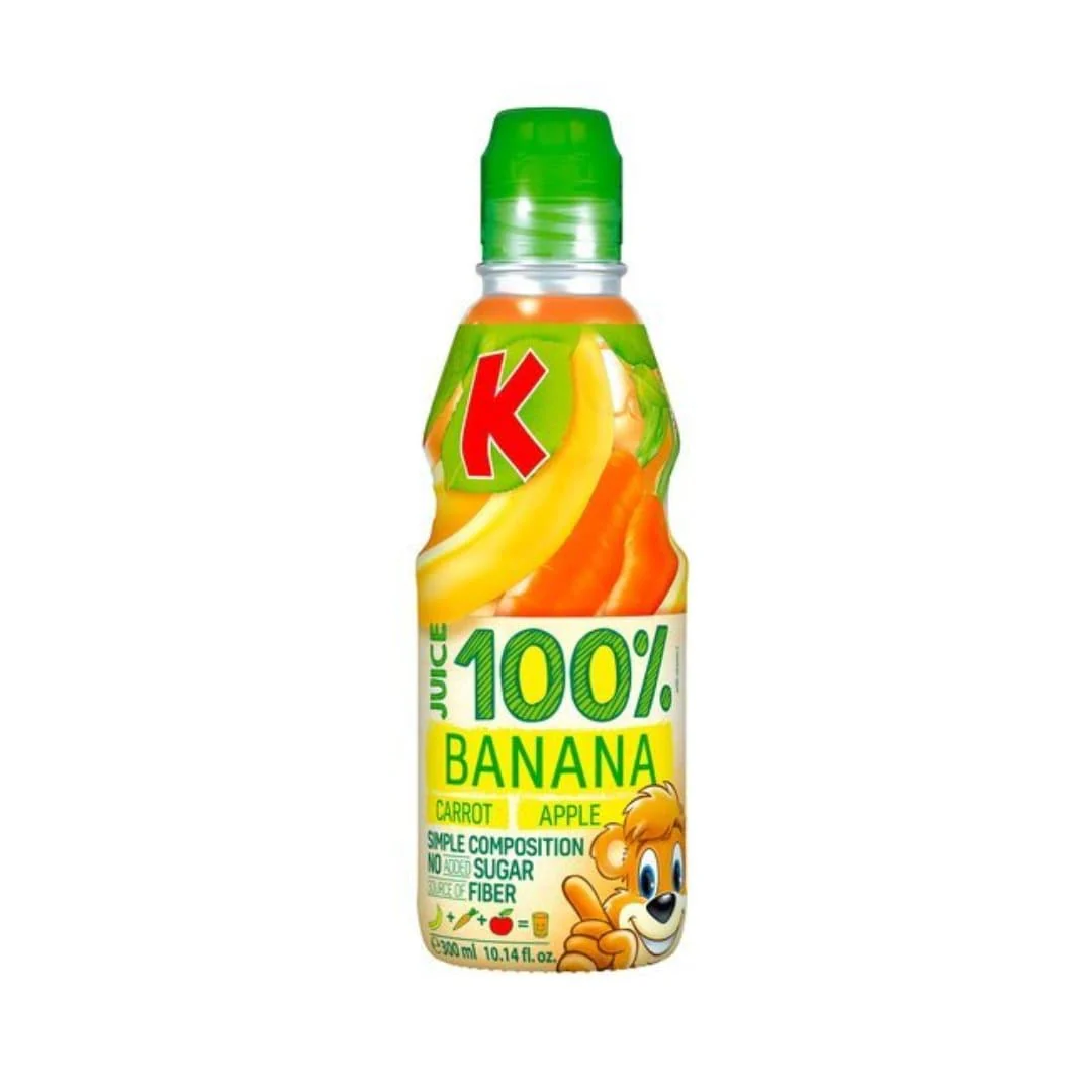 Kubus 100% Banana, Carrot & Apple 300ml