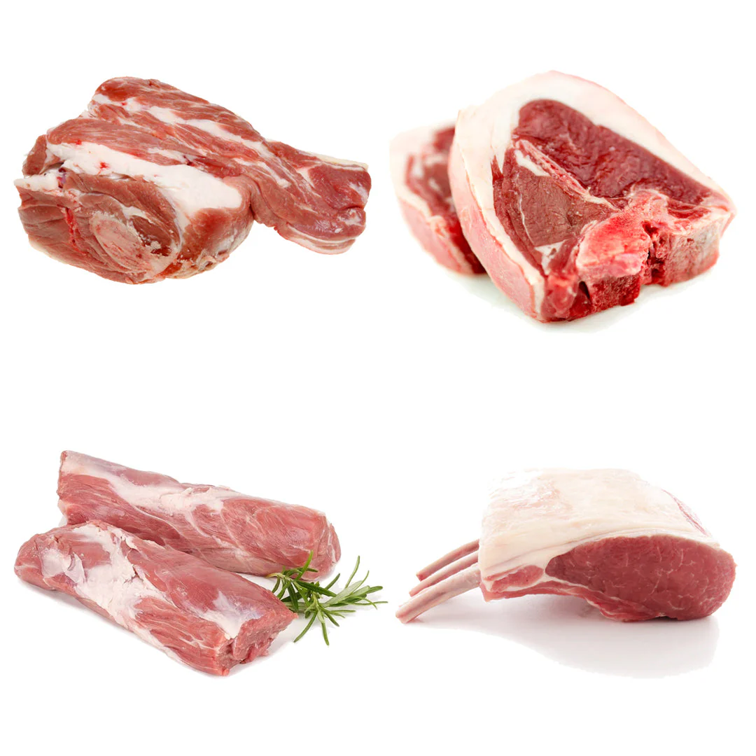Scottish Lamb Selection Box | 4 Ingredients | Lamb Shoulder | Lamb Loin Chop | Lamb Neck Fillet | Rack of Lamb
