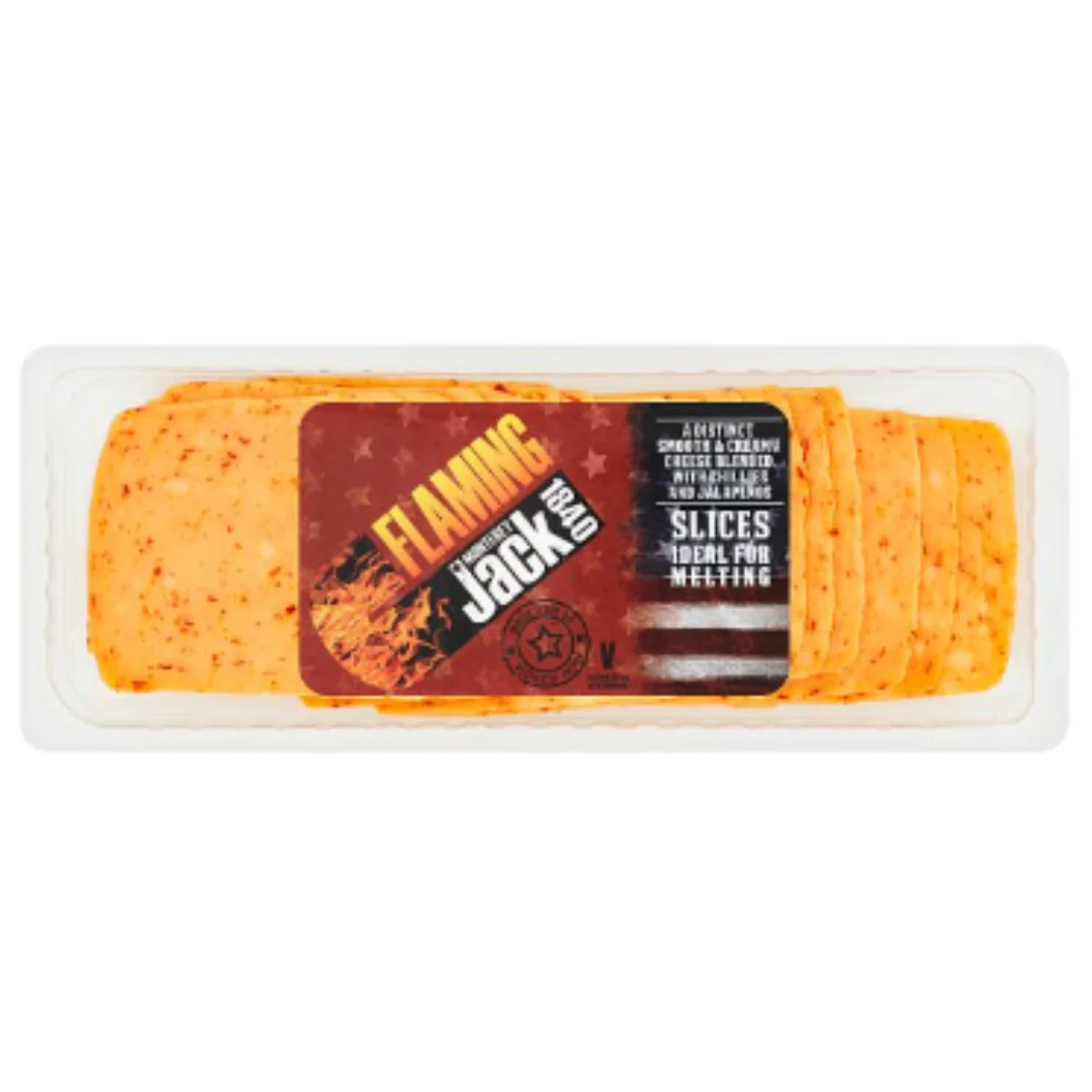 Monterey Jack Flaming Jack Slices 300g x 1