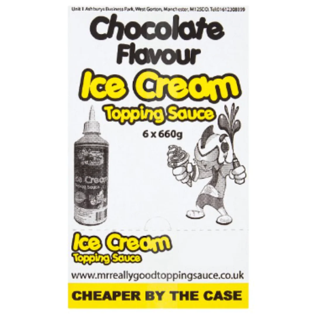 Mr. Really Good Chocolate Flavour Ice Cream Topping Sauce 660g x 1