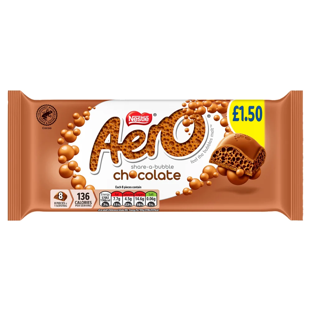 15x Nestle Aero Milk Block