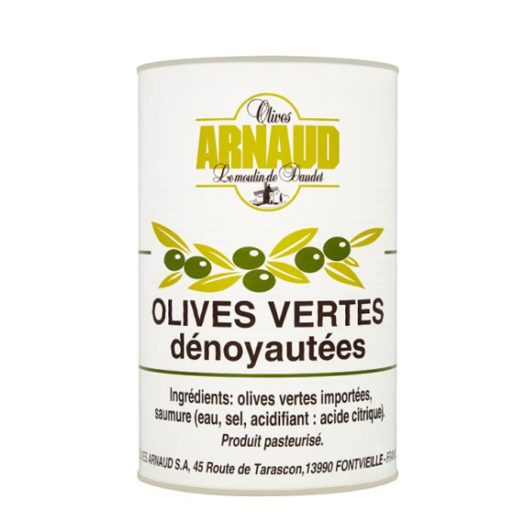 Olives Arnaud Pitted Green Olives 4.2kg x Case of 3