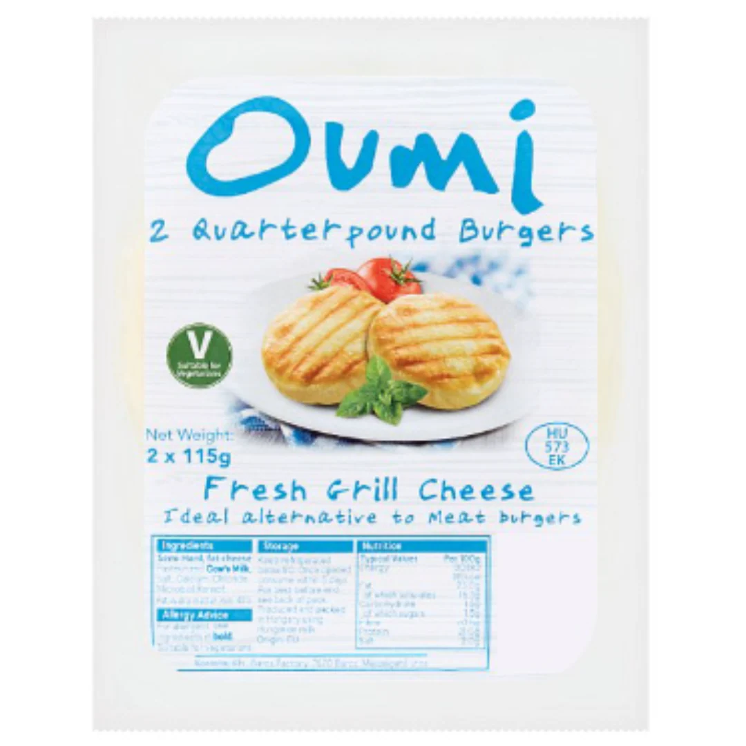 Oumi Quarter Pound Burgers 2 x 115g x 18