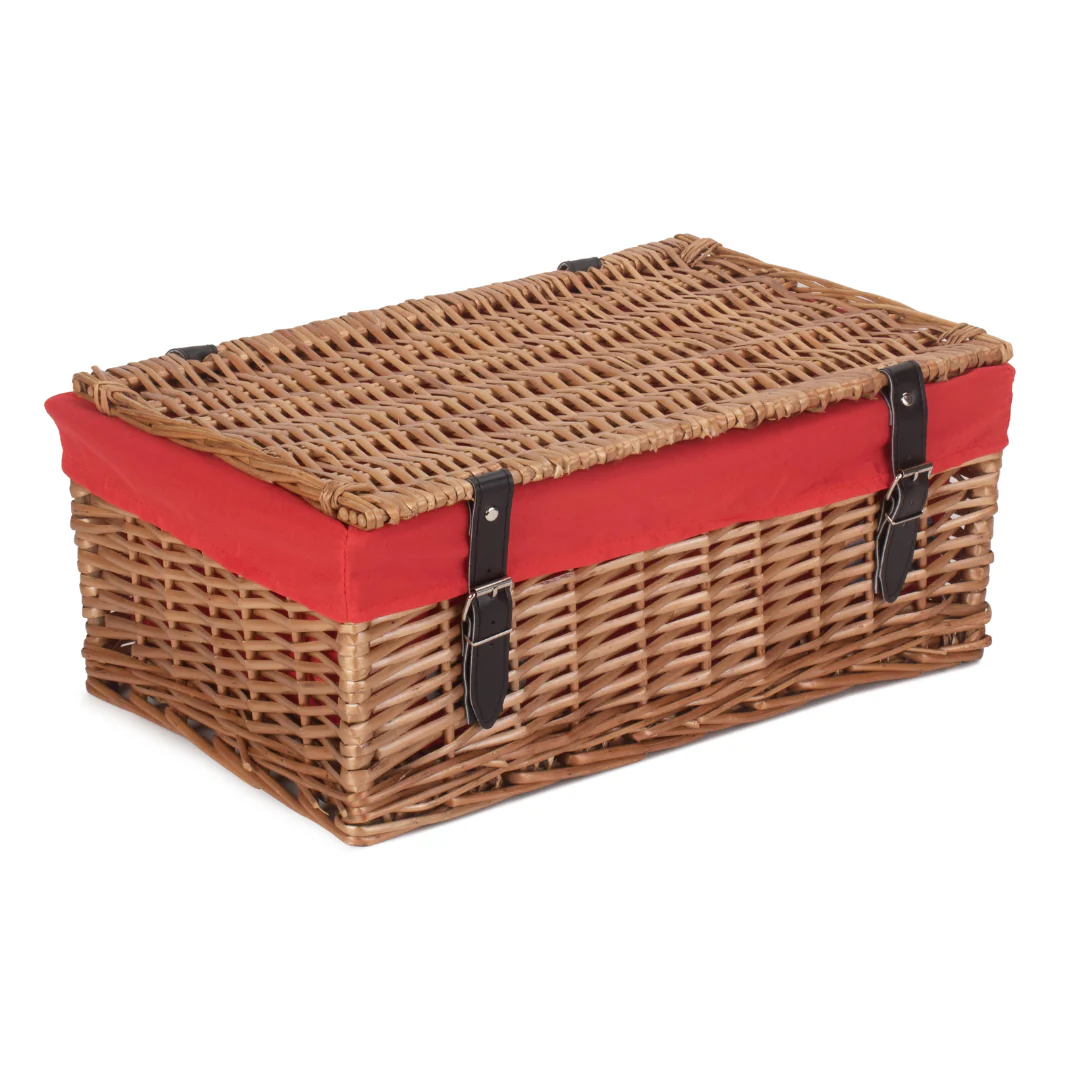 18" Large Packaging Hamper With Red Lining