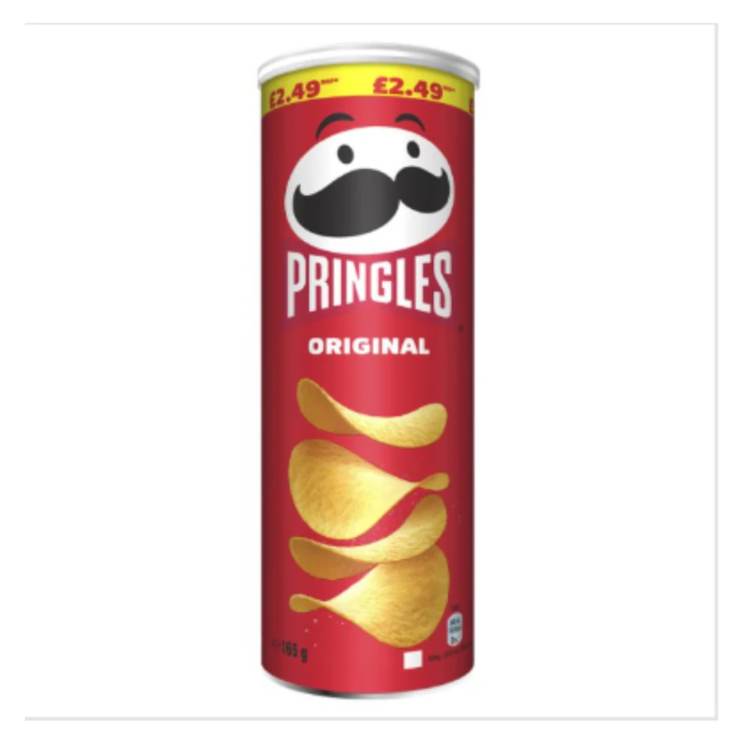 Pringles Original Crisps 165g x Case of 6