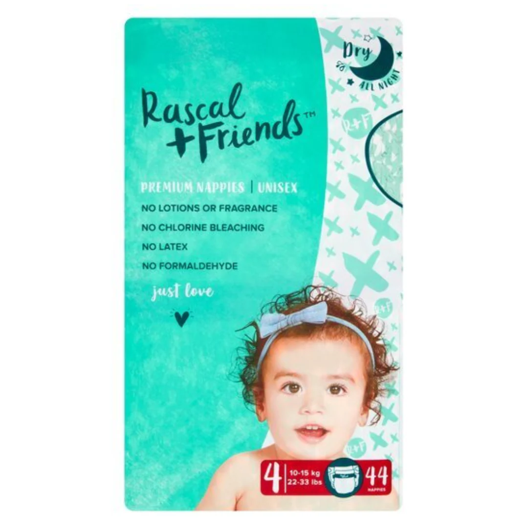Rascal & Friends Essential Nappies Size 4 40 Pack