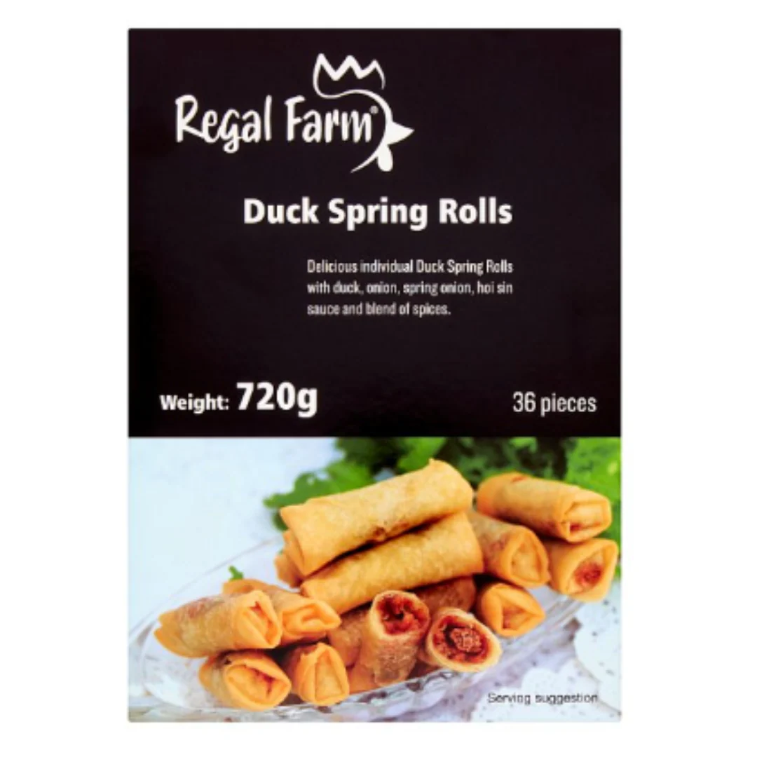 Regal Farm 36 Duck Spring Rolls 720g x 15 Packs